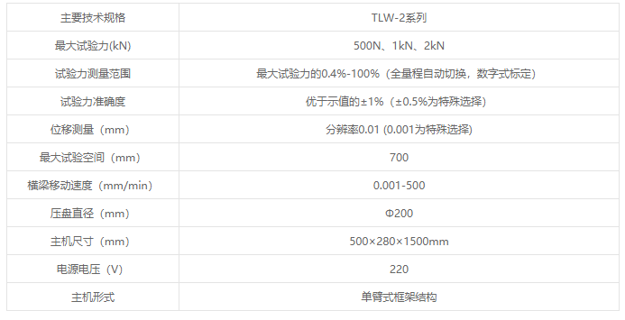 TLW-2系列微機(jī)控制彈簧拉壓試驗機(jī)